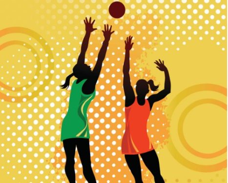 female-netball-players-jumping-for-ball-silhouettes-vector-id495313934 ...