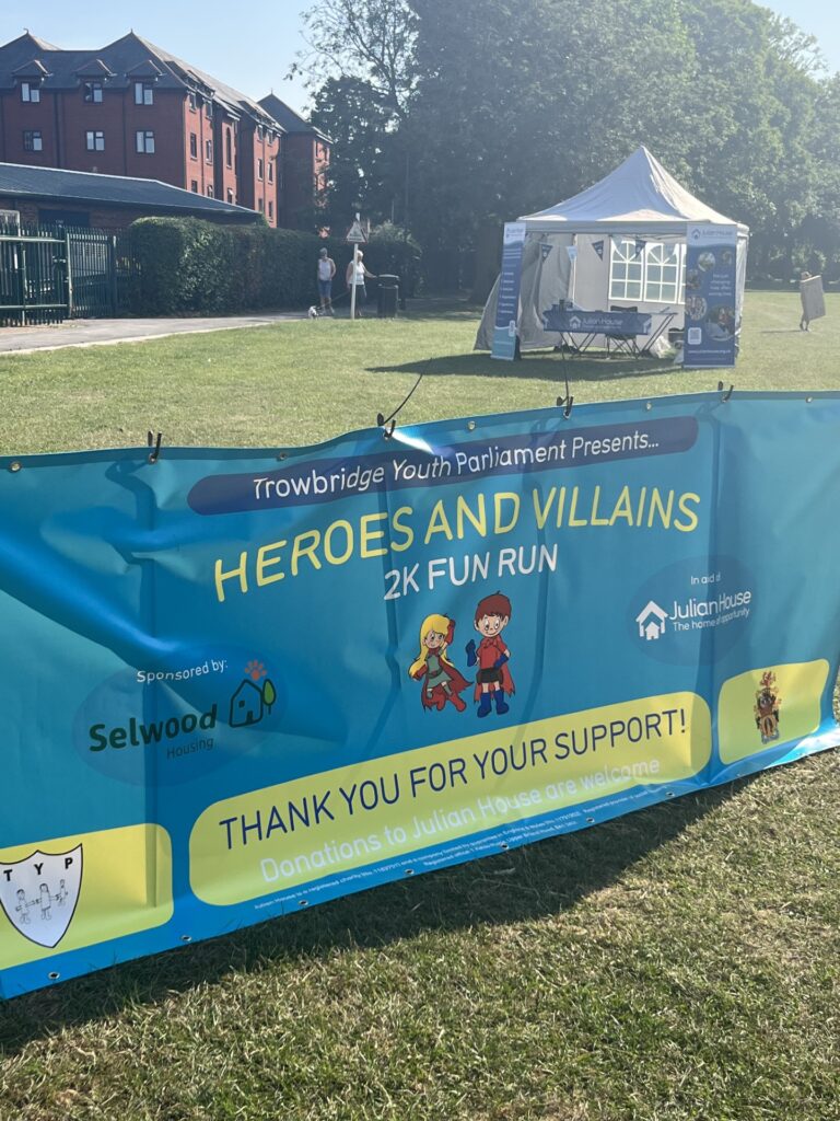 Trowbridge heroes and villains fun run banner image