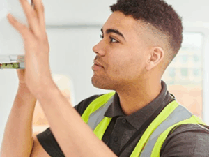 Man in high vis jacket